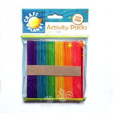 Špachtle nanuk 50 ks / 11 cm barevné