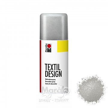 Barvy na textil ve spreji stříbrná 150 ml
