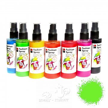 Barva na textil ve spreji Fashion Spray - zelená rezeda