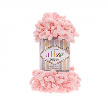 Příze Puffy 100 g růžová světlá