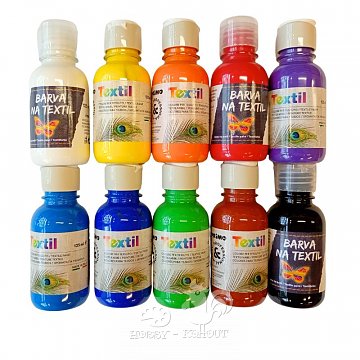 Barvy na textil 125 ml Primo - sortiment:
