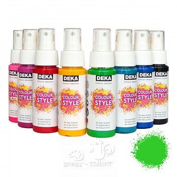 Barva na textil ve spreji 50 ml - zelená světlá
