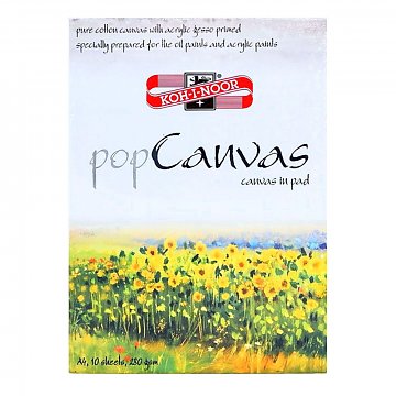 Blok Canvas 10 listů s plátnem A4
