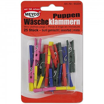 Kolíčky barevné 3 cm 25 ks