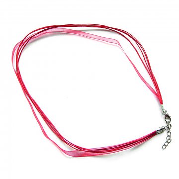 Barevné šňůrky 10 ks - pink