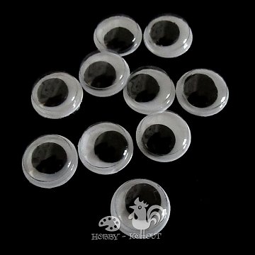 Oči kulaté 16 mm / 10 ks