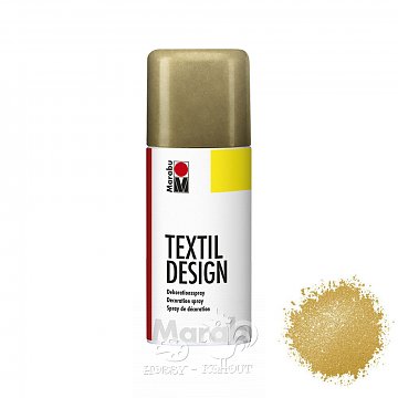 Barvy na textil ve spreji zlatá 150 ml
