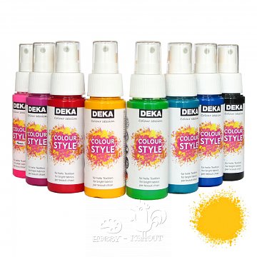 Barva na textil ve spreji 50 ml - žlutá