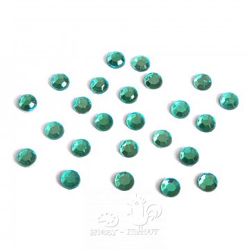 Nažehlovací kamínky tyrkys 24 ks / 4 mm