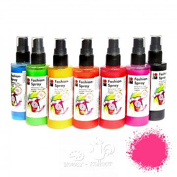 Barva na textil ve spreji Fashion Spray - růžová