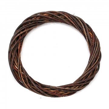 Věnec z proutí tmavý 25 cm