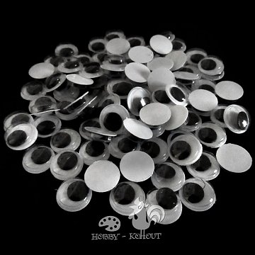 Oči kulaté 16 mm / 100 ks