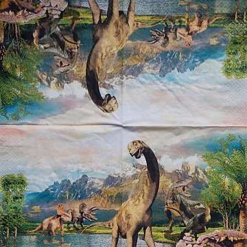 Ubrousek na decoupage - vzor 0917 dinosauři