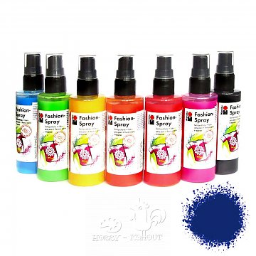 Barva na textil ve spreji Fashion Spray - modrá tmavá