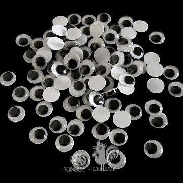 Oči kulaté 10 mm / 100 ks