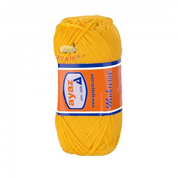 Háčkovací příze Makreme 100 g žlutá