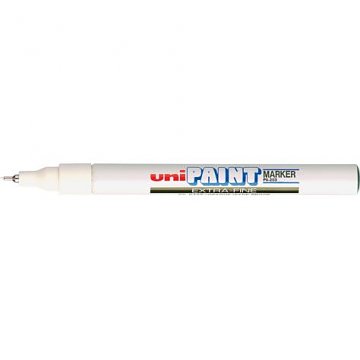 Lakový popisovač Uni Paint extra tenký 0,8mm bílý
