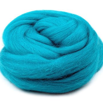 Ovčí rouno 50 g - tyrkysová