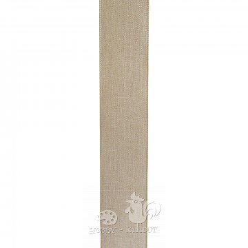 Bavlněná stuha š. 4 cm - přírodní 1 m