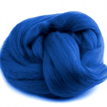 Ovčí rouno 50 g - modrá