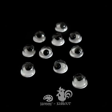 Oči kulaté 4 mm / 100 ks