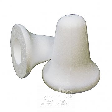 Zvonek polystyren 9 cm - úzký