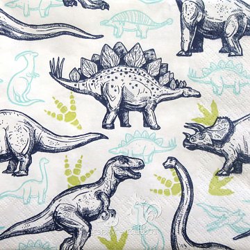 Ubrousek na decoupage - vzor 0919 dinosauři