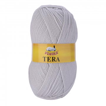 Pletací příze Tera 100 g šedá světlá