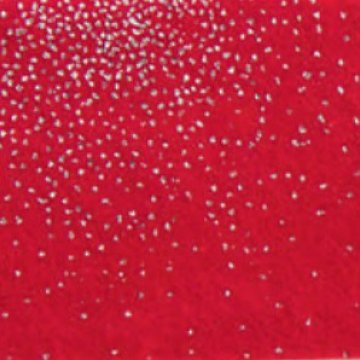 Filc 1 mm 30x40cm - červený se třpytkami
