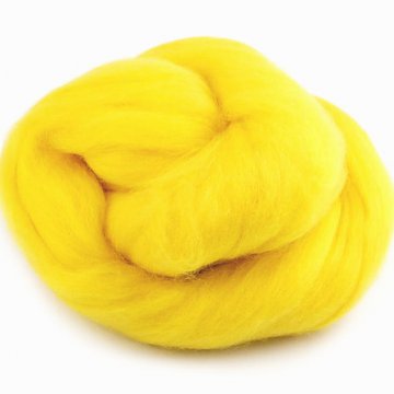 Ovčí rouno 50 g - žlutá jasná