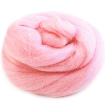 Ovčí rouno 50 g - růžová