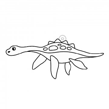 Plastová předloha plesiosaurus