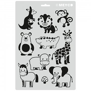 Šablony na malování: Zvířátka v ZOO