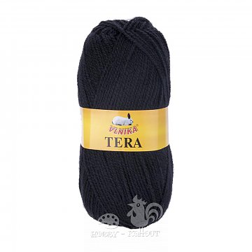 Pletací příze Tera 100 g černá