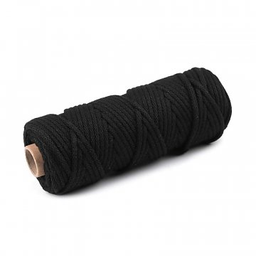 Dutinka šňůra pr. 5 mm, návin 50 m - černá