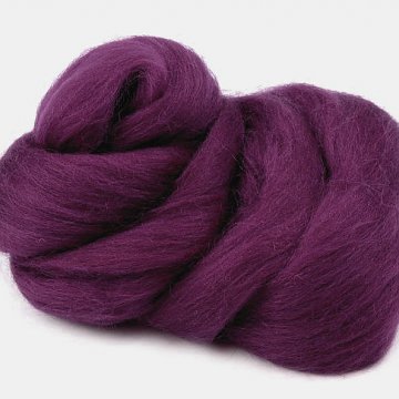 Ovčí rouno 50 g - bordo erika