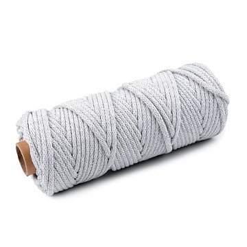 Dutinka šňůra pr. 5 mm, návin 50 m - šedá světlá