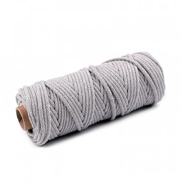 Dutinka šňůra pr. 5 mm, návin 50 m - šedobéžová