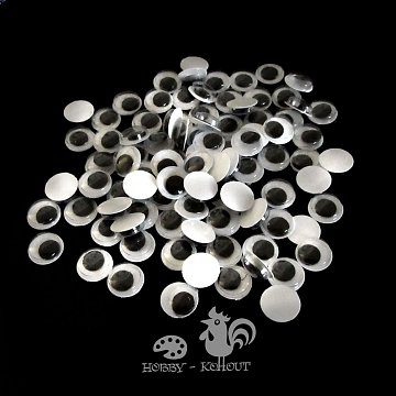 Oči kulaté 8 mm / 100 ks