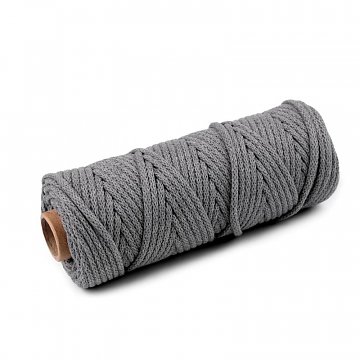 Dutinka šňůra pr. 5 mm, návin 50 m - šedá tmavá