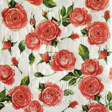 Ubrousek na decoupage - vzor 0242 růže