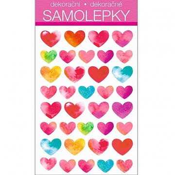 Samolepky srdíčka 3D