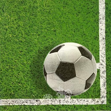 Ubrousek na decoupage - vzor 4702 míč fotbal