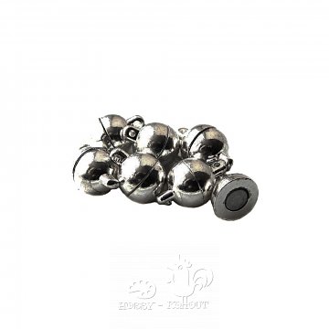 Magnetické zapínání malé, platina 6 mm