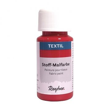 Barvy nezažehlovací na textil a sítotisk - červená 50 ml