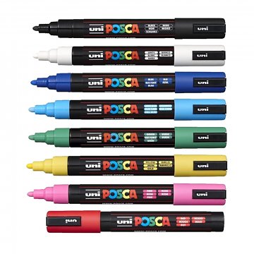 Akrylové popisovače Posca 0,9-1,3 mm - červená