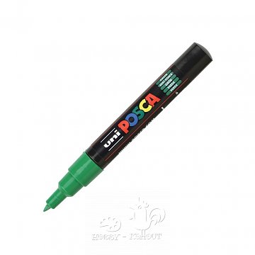 Akrylové popisovače Posca 0,7 - 1 mm zelený