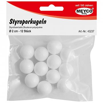 Polystyren kuličky 2 cm / 12 ks
