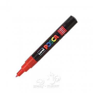Akrylové popisovače Posca 0,7 - 1 mm červený