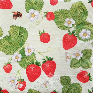 Ubrousek na decoupage - vzor 2917 jahody